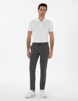 Antrasit Slim Fit Beli Ba_c_kl_ Esnek Klasik Pantolon - Cacharel фото 3