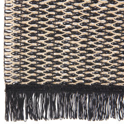 Цена за 2 шт. Салфетка на стол 30*45см "Бохо" плетеная, черная