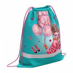 Цена за 1 шт. Мешок для обуви ErichKrause с вентиляцией 500х410мм Girly Day