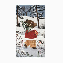 Полотенце Этель Forest bear 4073 см, 100% хлопок, саржа 190 г/м  фото 7