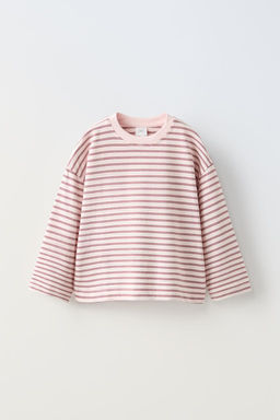 STRIPED EMBROIDERED T-SHIRT - Zara фото 7