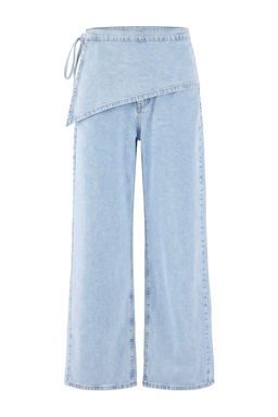 A__k Mavi Bel Detayl_ D___k Bel Wide Leg Jeans TWOAW27JE00160