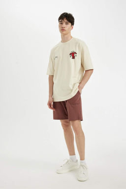 Slim Fit Dar Kesim Dar Paca Cepli Basic Duz Sort - Defacto фото 4