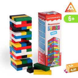 Падающая башня дженга Kids, 54 бруска, 6+