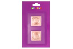 Набор 2 крючков 3,7*3,7*2,8 см Розовое золото квадрат, самоклеящиеся - Elan gallery фото 6