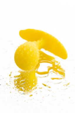 Анальная втулка ToDo by Toyfa Blob, силикон, желтая, 5,5 см, 2,1 см