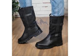 Монголки высокие черные, литая подошва