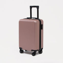 Чемодан малый 20, кодовый замок, цвет розовое золото - Simaland фото 3