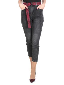 5634 DARK GRAY Джинсы женские (90% хлопок, 10% эластан)