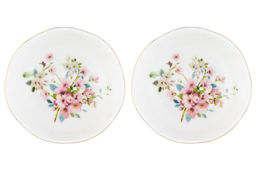 Розетка д/варенья 2 пр. 9,5*9,5*3 см 120 мл Яблоневый цвет на голубом NEW BONE CHINA - Elan gallery фото 7