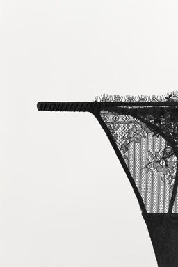 FLORAL LACE THONG - Zara фото 4