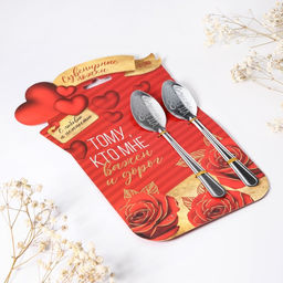 Ложки чайные парные Тому, кто мне важен и дорог, 2 шт., 15.5?25.5 см