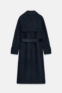 WOOL COAT WITH BELT - Zara фото 7