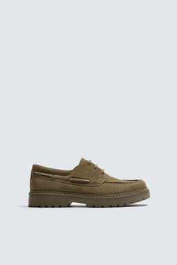 LEATHER DECK SHOES - Zara фото 11