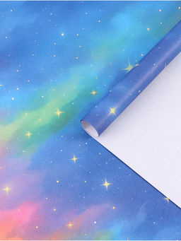 Цена за 10 шт. Бумага упаковочная крафт «Космос», 50×70 см