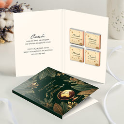 Открытка 4 шоколадки "Вы открыли в нас любовь к знаниям"