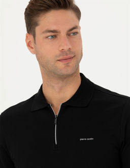 Siyah Regular Fit Sweatshirt - Pierre cardin фото 4