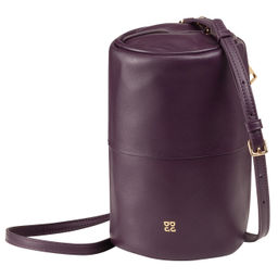 Итальянская кожаная сумка DuDu Bags серии Abigail | темно-фиолетовый - Dudubags фото 3