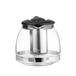 Заварочный чайник LARA 1250мл, СИЛИКАТНОЕ СТЕКЛО, стальной фильтр, подъем крышки (LR06-20)  фото 5