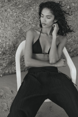 Pantal?n efecto arrugado con cord?n de ajuste - H&m фото 2