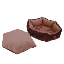 Лежанка шестиугольная, 52 х 50 х 15 см, микровельвет, микс - Пижон фото 5