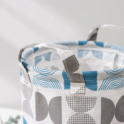 Корзинка для хранения с ручками Доляна Песок, 212120 см, цвет голубой  фото 3