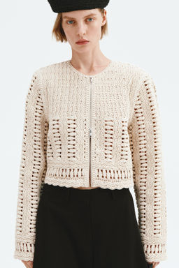 Chaqueta de algod?n efecto crochet - H&m фото 3