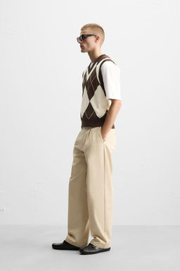 DIAMOND JACQUARD KNIT WAISTCOAT - Zara фото 4