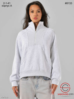 Тёплый свитшот полумолния - Bruno фото 4