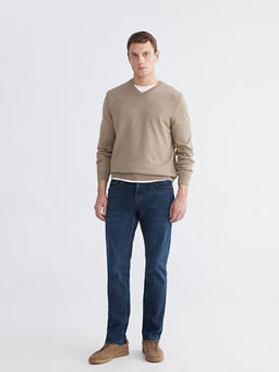 V Yaka Erkek Triko Kazak