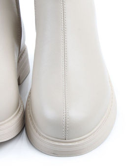 01-XKL21-225R BEIGE Ботинки демисезонные женские (натуральная кожа, байка)