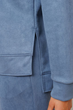 Костюм замшевый брючный 43043