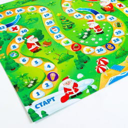 Настольная игра-бродилка «Чем Дед Мороз занимается летом?» с фантами, 5+