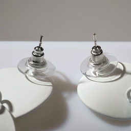 Серьги металл Леди круги, дуо, цвет белый - Queen fair фото 2