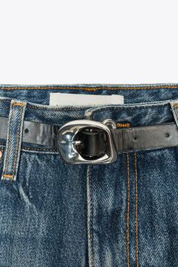 Z1975 HIGH-WAIST BELTED CULOTTES JEANS - Zara фото 20