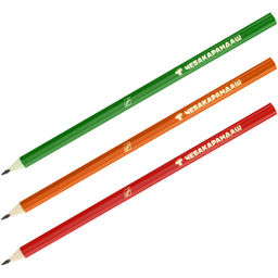 Цена за 5 шт. Карандаш ч/гр. Мульти-Пульти "Чебурашка" НВ, без ластика (КСЧБ_53001) трехгран., заточенный