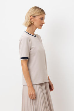 ЕВТ 3127/серо-бежевый фуфайка жен