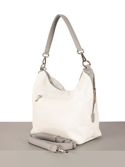 LACCOMA сумка Беатрис-Л815-белый/серый эко кожа хлопок