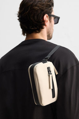 RUBBERISED CROSSBODY BAG