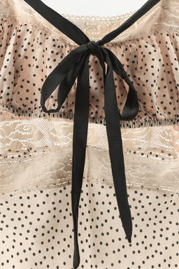 POLKA DOT PRINT DRESS WITH CONTRAST BOW - Zara фото 7