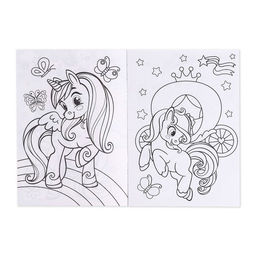 Раскраски детские набор Для девочек, 4 шт. по 16 стр., А4