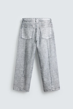 WAXED FINISH BAGGY FIT JEANS - Zara фото 8