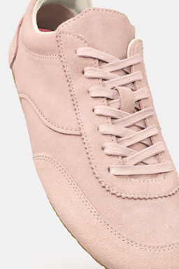 CONTRAST LEATHER TRAINERS - Zara фото 11