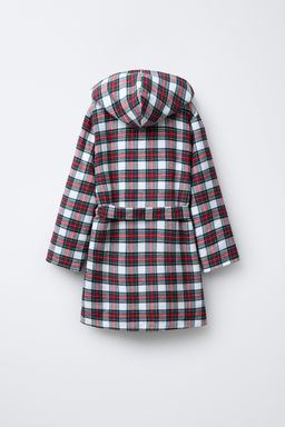 CHECK FLANNEL ROBE - Zara фото 2