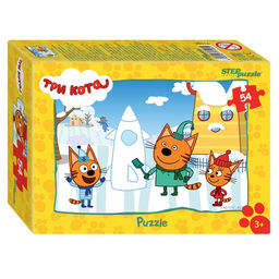 Цена за 20 шт. Пазл «Три кота - 1», МИКС, 54 элемента