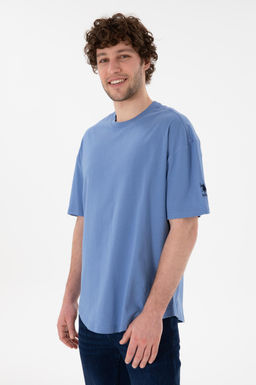 Erkek Long Fit Bisiklet Yaka Koyu Mavi Basic Ti__rt Sepette S_rpriz _ndirim - U.s. polo assn фото 4