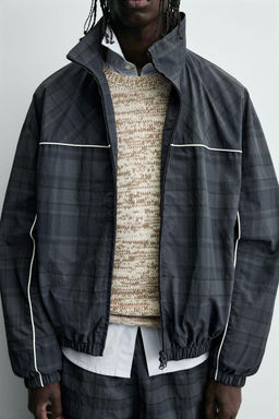 CONTRAST CHECK TECHNICAL JACKET - Zara фото 5