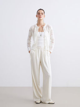 Bisiklet Yaka Ajurlu Kad?n Triko H?rka