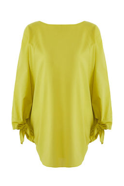 Yag Yesili Dokuma Baglama Detayl? %100 Pamuk Plaj Mini Elbise TBESS25EL00040 - Trendyolmilla фото 5