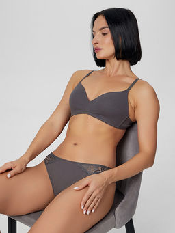 Цена за 2 штуки! Трусы бразилиана женские серые - Mark formelle фото 7